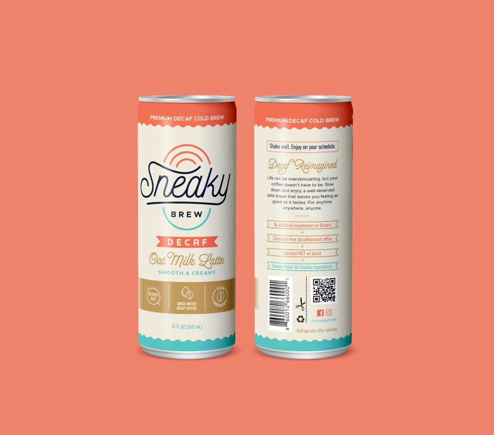 Classic Decaf Oat Milk Latte — Sneaky Brew
